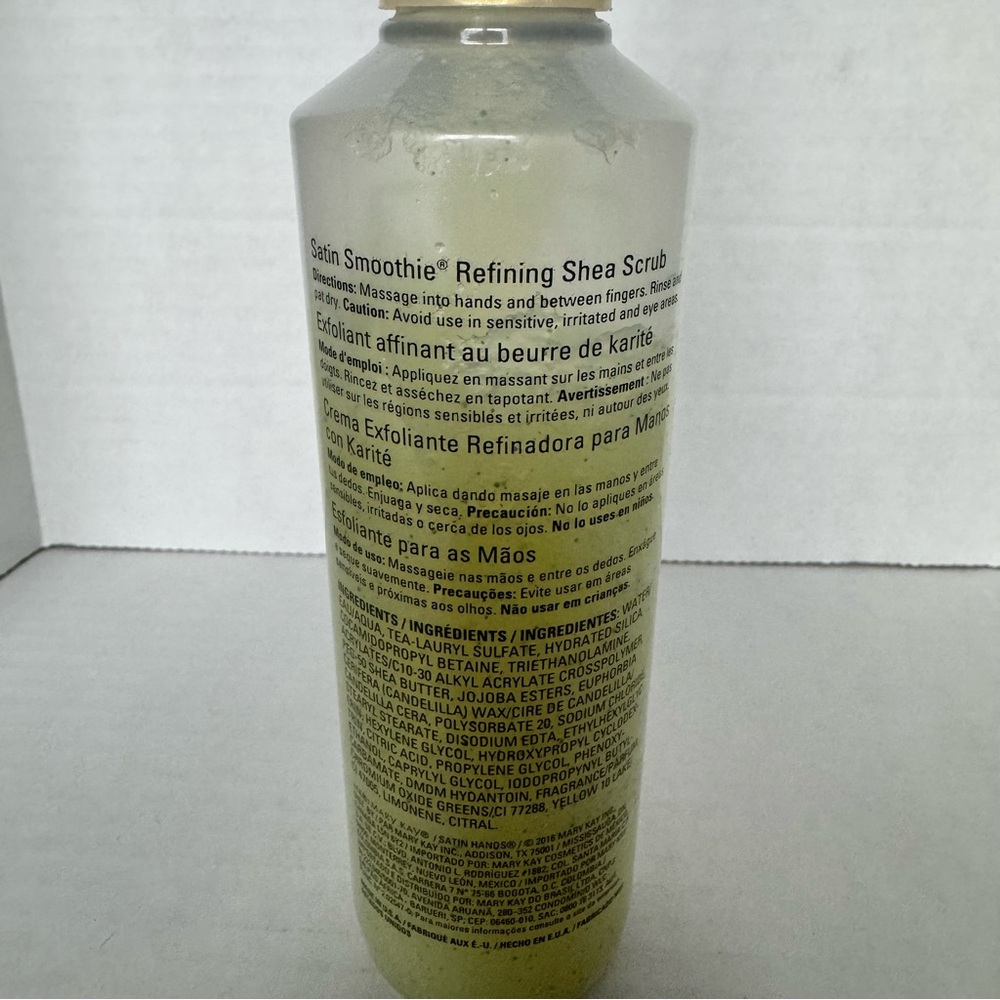 Mary Kay Satin Hands Smoothie Refining Shea Scrub White Tea & Citrus 70% Full - Picture 5 of 7